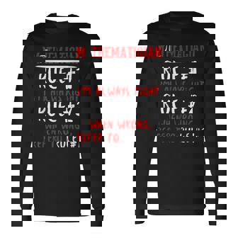 Divertido Matemáticas Humor Chistes De Matemáticas Gráfico Camiseta de manga larga - Regaloses