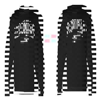 Dominican Republic Dominicana Flag Long Sleeve T-Shirt | Mazezy