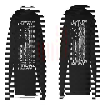 I Don't Run I Reload Gun Flag On Back Long Sleeve T-Shirt | Mazezy