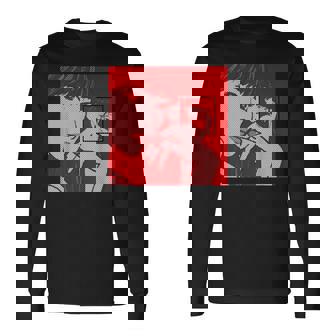 Dot Pattern Original Icon Official Illustration Red 長袖Tシャツ - Kawaiitshirt