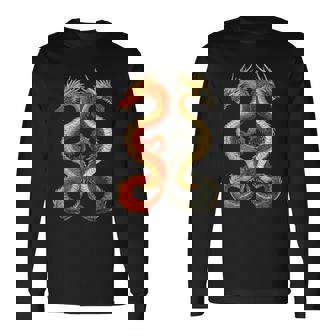 Dragón Africano Gráfico Arte Mítico Dragón Camiseta de manga larga - Regaloses