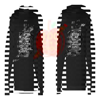 Drôle 100 Jours D'école Pomme Fruit T-shirt à manches longues - Cadeauxyz