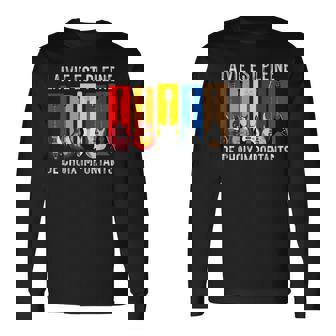 Drôle Cadeau Pour Guitariste Instrument De Musique Guitare T-shirt à manches longues - Cadeauxyz