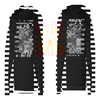 I Eat Cement Cat Meme Internet Memes Memes Gen-Z Long Sleeve T-Shirt | Seseable CA