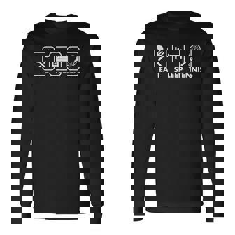 Eatleep Tennis おもしろレトロテニスプレーヤー クリスマスギフト 長袖Tシャツ - Kawaiitshirt