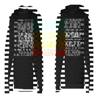 Edwin The Man The Myth The Legend シャツ ファーストネーム Edwin 長袖Tシャツ - Kawaiitshirt