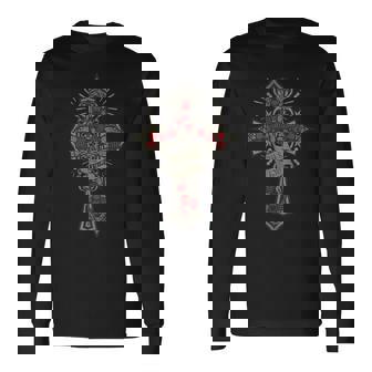 Elder Emo Goth Y2k エモファン メンズ エモ 長袖Tシャツ - Kawaiitshirt