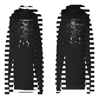 Elefante Amante Arte Animal Abstracto Grafico Camiseta de manga larga - Regaloses