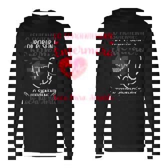 Enfermera Louficientemente Duro Paraer Un Enfermero Camiseta de manga larga - Regaloses