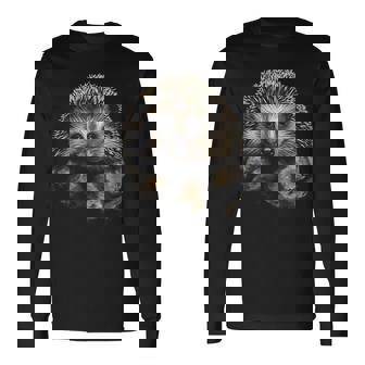 Erizo Animal Arte Gráfico Erizo Camiseta de manga larga - Regaloses