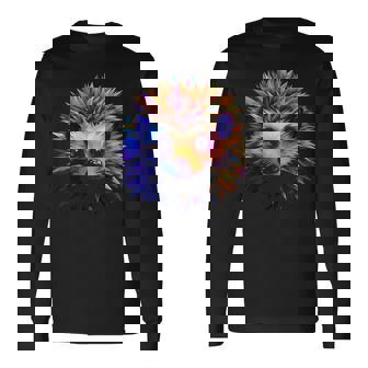 Erizo Animal Zoo Obra De Arte Erizo Camiseta de manga larga - Regaloses