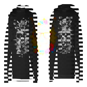 Esel-Sonnenbrille Tiermotiv Buntes Kunstwerk Esel Langarmshirts - Geschenkecke