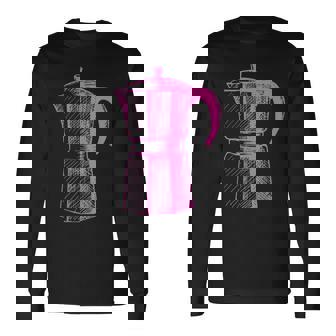 Essenza Italiana Moka コーヒーメーカー 長袖Tシャツ - Kawaiitshirt