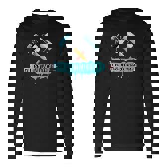 Estaré En Mi Oficina Pintor Diciendo Que Pintar Con Rodillo Y Brocha Es Divertido Manga Larga Camiseta de manga larga - Regaloses