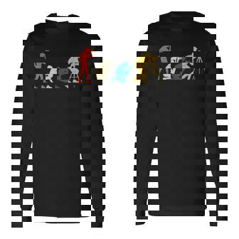 Evolution フォトグラファー カメラ 進歩 歴史 レトロ レンズ 長袖Tシャツ - Kawaiitshirt