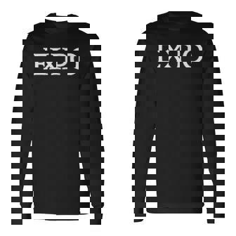 Expo 英単語アパレル 長袖Tシャツ - Kawaiitshirt