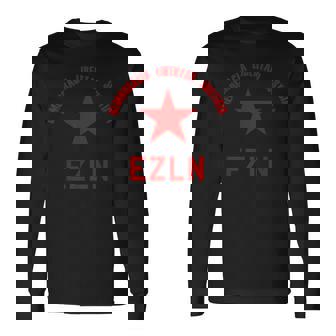 Ezln デモクラシア・リベルタード・ジャスティシア-サパティスタ、社会主義者 長袖Tシャツ - Kawaiitshirt