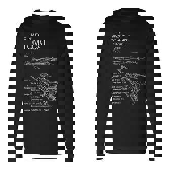 F-14 Tomcat 長袖Tシャツ - Kawaiitshirt