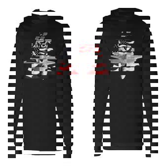 F-22 ラプター 長袖Tシャツ - Kawaiitshirt