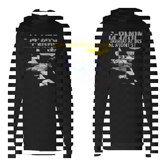 F-4 ファントム アクション中 海軍航空 最高 長袖Tシャツ - Kawaiitshirt