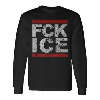 Fck Ice Distressed Long Sleeve T-Shirt - Thegiftio UK