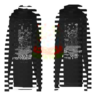 Feast On The Beat ゾンビバンド ハロウィン ロックンロール 長袖Tシャツ - Kawaiitshirt