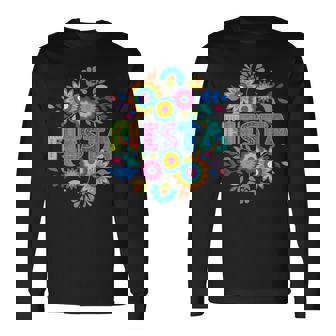 Fiesta Squad San Antonio Texas Cinco De Mayo Lets Fiesta Long Sleeve T-Shirt - Thegiftio UK