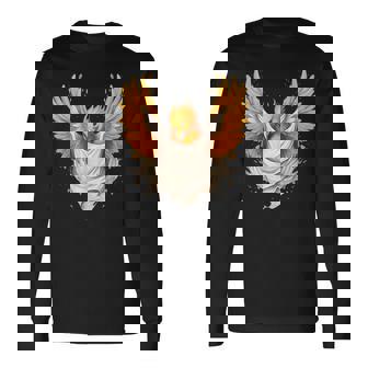 Firebird Reborn Rejuvenation 神話の鳥 アートワーク フェニックス 長袖Tシャツ - Kawaiitshirt