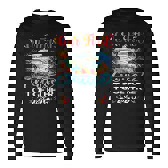 Our First Cruise 2025 Together Cute Matching Couples Cruise Long Sleeve T-Shirt - Thegiftio