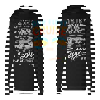 Our First Cruise 2025 Together Matching Couple Family Cruise Long Sleeve T-Shirt - Thegiftio UK