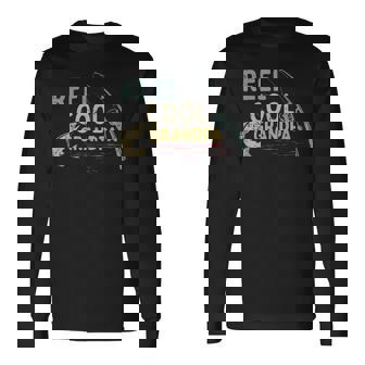 Fishing Reel Cool Grandpa Grandfather Fisherman Men Long Sleeve T-Shirt | Mazezy