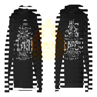 Flamenco スパニッシュギター フラメンコギターアート 長袖Tシャツ - Kawaiitshirt