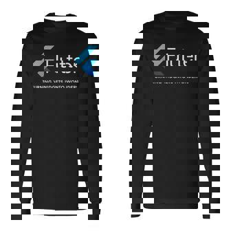 Flutter ウィジェットがアートになる場所 長袖Tシャツ - Kawaiitshirt