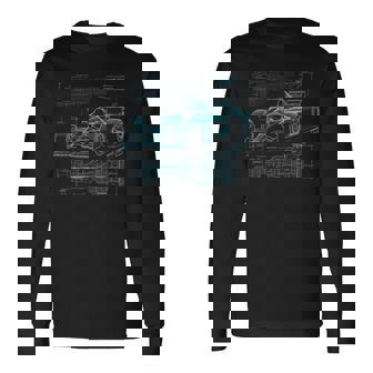Formul Racing Car Silhouette Mechanic Car Guys Long Sleeve T-Shirt | Mazezy