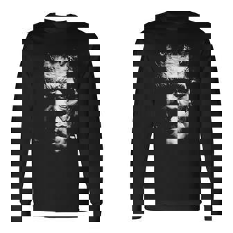 Frankenstein Portrait Classic Halloween Monster Horror Movie Long Sleeve T-Shirt - Monsterry