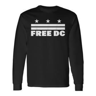 Free Dc American Flag Long Sleeve T-Shirt - Thegiftio UK