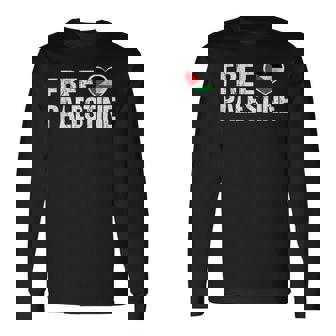 Free Palestine パレスチナの旗無料パレスチナ 長袖Tシャツ - Kawaiitshirt
