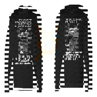 Frenchie Daddyフレンチー パパ 父の日 フレンチブルドッグ 長袖Tシャツ - Kawaiitshirt