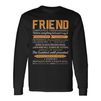 Friend Completely Unexplainable Notices Everything But Won’T Say It Name Long Sleeve T-Shirt - Seseable