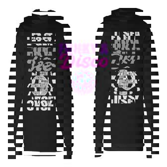 Funkyoul Music Lovers ヴィンテージ グルーヴィーディスコ 長袖Tシャツ - Kawaiitshirt