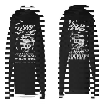Bbq Smoking Meat Smoker Grilling Barbecue Dad Long Sleeve T-Shirt - Thegiftio UK