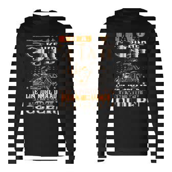 Best Biker Dad Motorcycle Rider Father Long Sleeve T-Shirt - Thegiftio