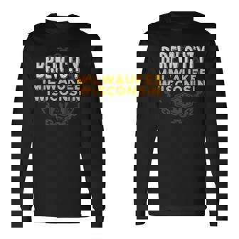 Brew City ミルウォーキー ウィスコンシン州 長袖Tシャツ - Kawaiitshirt