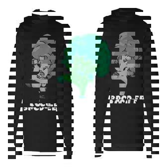 Brocco-Lee Punegetable Love ブロッコリー ビーガンダイエット 長袖Tシャツ - Kawaiitshirt