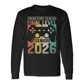 Class Of 2026 Gamer Senior 2026 s Long Sleeve T-Shirt - Thegiftio UK