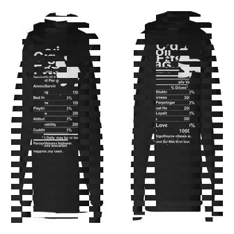 Corgi Facts 栄養ギフト カーディガン ペンブローク 長袖Tシャツ - Kawaiitshirt