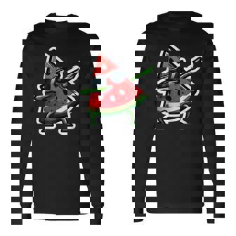 Dabbing スイカ サマーフルーツサングラス スイカ 長袖Tシャツ - Kawaiitshirt