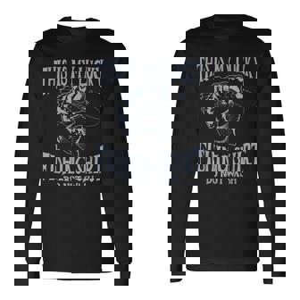 Dad My Lucky Fishing Do Not Wash Fishing Fishing 長袖Tシャツ - Kawaiitshirt