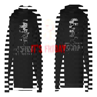 Friday 13Th ファニーハロウィンホラー 長袖Tシャツ - Kawaiitshirt