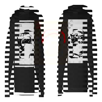 Grumpy Frog Rock Music Band Kawaii Sumi-E Japanese Long Sleeve T-Shirt | Mazezy